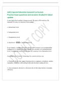 GACE Special Education General Curriculum&NewLine;Practice Exam questions and answers Graded A&plus; latest&NewLine;update&NewLine;A new high school student is being assessed&period; He reads a 500 word text&period; He&NewLine;misreads 35 words&period; At what level is he reading&quest;&NewLine;a&period; Instructional level&NewLine;b&period;