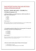 Newly AHIP 2027 Final Exam Study Guide with Practice &NewLine;Questions & Rationales instant pdf 