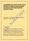 CHAMBERLAIN NR 511 FINAL EXAM BUNDLE Complete Practice Questions with Answers & Detailed Rationales 2026&sol;2027 Edition&NewLine;