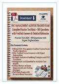 NYC Management Auditor Trainee Exam Prep 2026 &vert; 300 Practice Questions with Correct Answers & Detailed Rationales &vert; DCAS Exam No&period; 6072