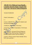 NR 603 CEA Midterm Exam Bundle &ndash; Complete Question Bank Chamberlain University Advanced Clinical Diagnosis