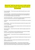 Official &lpar;ISC&rpar;&sup2; SSCP Test with all Correct & 100&percnt; Verified Answers &vert;Actual Complete Update &vert;Already Graded A&plus; &lpar;Just Released&rpar;