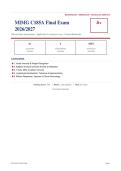 MIMG C185A FINAL EXAM Actual Exam 2026&sol;2027 &ndash; Complete Exam-Style Questions &vert; 100&percnt; Verified &ndash; Pass Guaranteed &ndash; A&plus; Graded