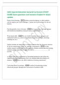 GACE Special Education General Curriculum STUDY&NewLine;GUIDE Exam questions and answers Graded A&plus; latest&NewLine;update&NewLine;Project-based learning - Student-centered pedagogy in which students&NewLine;actively explore real-world challenges&period; Content can be personalized for diver