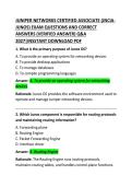 Juniper Networks Certified Associate &lpar;JNCIA&rpar; Exam Questions and Correct Answers