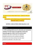  PN MENTAL HEALTH PROCTORED EXAM &ndash; COMPLETE PRACTICE BUNDLE&NewLine;250 Questions with Verified Answers & Detailed Rationales &vert; 2026&sol;2027 Edition &vert; Graded A&plus;&NewLine;