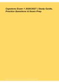 Capstone Exam 1 Study Guide Practice Questions Exam Prep 2026&sol; 2027