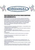 PAEA PEDIATRICS EOR ACTUAL FINALS QUESTIONS AND ANSWERS SET A&period;pdf