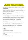 SSCP Domain 1 Questions with all Correct & 100&percnt; Verified Answers &vert;Latest Version &vert;Guaranteed to Pass