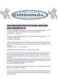 PAEA PEDIATRICS PRACTICE EXAMS QUESTIONS AND ANSWERS SET A&period;pdf