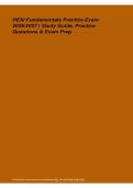 HESI Fundamentals Practice Exam Study Guide Practice Questions Exam Prep 2026&sol; 2027