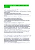 ACCT 422 CIA EXAM QUESTIONS AND ANSWERS