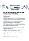NSG 5003 PATHOPHYSIOLOGY UPDATED STUDY QUESTIONS AND ANSWERS SET A&period;pdf