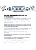 NSG 5003 ACTUAL FINALS QUESTIONS AND ANSWERS SET A&period;pdf
