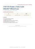 CMN 554 MODULE 1 STUDY GUIDE Actual Exam 2026&sol;2027 &ndash; Complete Exam-Style Questions &vert; 100&percnt; Verified &ndash; Pass Guaranteed &ndash; A&plus; Graded