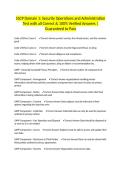 SSCP Domain 1&colon; Security Operations and Administration Test with all Correct & 100&percnt; Verified Answers &vert;Guaranteed to Pass
