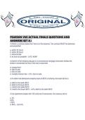 PEARSON VUE ACTUAL FINALS QUESTIONS AND ANSWERS SET A&period;pdf