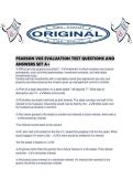 PEARSON VUE EVALUATION TEST QUESTIONS AND ANSWERS SET A&period;pdf