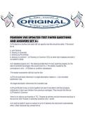 PEARSON VUE UPDATED TEST PAPER QUESTIONS AND ANSWERS SET A&period;pdf