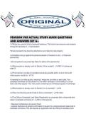 PEARSON VUE ACTUAL STUDY GUIDE QUESTIONS AND ANSWERS SET A&period;pdf