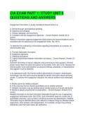 CIA EXAM PART 1 STUDY UNIT 5 QUESTIONS AND ANSWERS