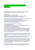 CIA EXAM PART 2 QUESTIONS AND ANSWERS &vert;FULLY SOLVED