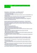 CIA PART 1 - UNIT 2 EXAM QUESTIONS AND ANSWERS