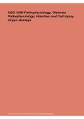 NSG 3280 Pathophysiology Diabetes Infection Cell Injury Organ Damage Study Guide 2026&sol; 2027