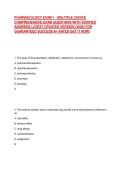 PHARMACOLOGY EXAM 1 - MULTIPLE CHOICE COMPREHENSIVE EXAM QUESTIONS WITH VERIFIED ANSWERS LATEST UPDATED VERSION &lpar;2026&rpar; FOR GUARANTEED SUCCESS A&plus; RATED GET IT NOW&excl;