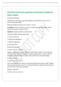 ISYE 6501 Final Exam questions and answers Graded A&plus;&NewLine;latest update&NewLine;Factor Based Models&NewLine;classification&comma; clustering&comma; regression&period; Implicitly assumed that we have a lot of&NewLine;factors in the final model&NewLine;Why limit number of factors in a model&quest; 2 reasons&NewLine;over