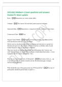 ISYE 6501 Midterm 1 Exam questions and answers&NewLine;Graded A&plus; latest update&NewLine;Rows - Data points are values in data tables&NewLine;Columns - The 'answer' for each data point &lpar;response&sol;outcome&rpar;&NewLine;Structured Data - Quantitative&comma; Categorical&comma; Binary&comma; Unrela