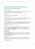 ISYE 6501 Midterm 2 Terms Exam questions and&NewLine;answers Graded A&plus; latest update&NewLine;Backward elimination&NewLine;Variable selection process that starts with all variables and then iteratively removes&NewLine;the least-immediately-relevant variables from the model&period;&NewLine;Elastic 