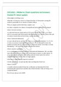 ISYE 6501 - Midterm 2 Exam questions and answers&NewLine;Graded A&plus; latest update&NewLine;when might overfitting occur&NewLine;when the &num; of factors is close to or larger than the &num; of data points causing the&NewLine;model to potentially fit too closely to random effects&NewLine;Why are sim