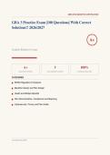 GBA 3 PRACTICE EXAM Actual Exam 2026&sol;2027 &ndash; Complete Exam-Style Questions &vert; 100&percnt; Verified &ndash; Pass Guaranteed &ndash; A&plus; Graded