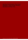 Nursing Fundamentals Final Exam Study Guide Practice Questions Exam Prep 2026&sol; 2027