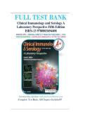 Test Bank for Clinical Immunology and Serology&colon; A Laboratory Perspective&comma; 5th Edition by Christine Dorresteyn Miller &ndash; Practice Questions&comma; Answers & Exam Review 2026&sol;2027