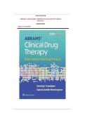 Test Bank for Abrams&rsquo; Clinical Drug Therapy&colon; Rationales for Nursing Practice&comma; 13th Edition by Geralyn Frandsen & Sandra Pennington &ndash; All Chapters Practice Questions&comma; Answers & Exam Review 2026&sol;2027