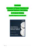 Test Bank Economics of Money&comma; Banking&comma; and Financial Markets 13th Edition &ndash; Complete Questions and Answers