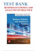 Test Bank for Business Statistics and Analytics in Practice 2025 Realease by Bruce L&period; Bowerman&comma; Anne M&period; Drougas&vert; 9781260253283&vert; Chapters 1-20&vert; LATEST