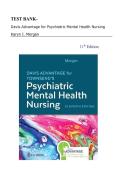 Test Bank Davis Advantage for Psychiatric Mental Health Nursing by Karyn I&period; Morgan &ndash; Complete Questions and Answers
