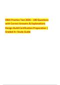 DBIA Practice Test 2026 - 100 Questions&NewLine;with Correct Answers & Explanations&NewLine;Design-Build Certification Preparation &vert;&NewLine;Graded A&plus; Study Guide