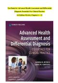 Test Bank Advanced Health Assessment and Differential Diagnosis&colon; Essentials for Clinical Practice 1st Edition by Myrick