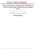 Test Bank Advanced Health Assessment & Clinical Diagnosis in Primary Care 7th Edition by Joyce E&period; Dains