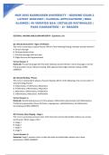 NUR 2092 RASMUSSEN UNIVERSITY - EXAM 2 LATEST 2026&sol;2027 &vert; CLINICAL APPLICATIONS &vert; EXPERT VERIFIED &vert; 40 VERIFIED Q&A &vert; DETAILED RATIONALES &vert; PASS GUARANTEED &ndash; A&plus; GRADED