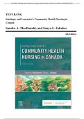 Test Bank Stanhope and Lancaster&rsquo;s Community Health Nursing in Canada 4th Edition by MacDonald