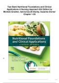 Test Bank Nutritional Foundations and Clinical Applications&colon; A Nursing Approach 8th Edition by Michele Grodner