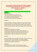 ASB 222 EXAM 1 BURIED CITIES AND LOST TRIBES&colon; OLD WORLD &NewLine;200 QUESTIONS & ANSWERS WITH DETAILED RATIONALES &vert; &NewLine;LATEST 2026 UPDATE &vert; GRADED A&plus; &vert;  &NewLine;ASSURED SUCCESS 