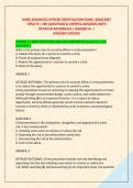IAHSS ADVANCED OFFICER CERTIFICATION EXAM &vert;2026&sol;2027  &NewLine;UPDATE &vert; 200 QUESTIONS & VERIFIED ANSWERS WITH  &NewLine;DETAILED RATIONALES &vert; GRADED A&plus; &vert;  ASSURED SUCCESS 