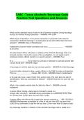 TABC -Texas Alcoholic Beverage Code Practice Test Questions and Answers