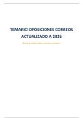 Temario Completo Oposiciones Correos &ndash; Productos&comma; Paqueter&iacute;a&comma; Sistemas y Normativa